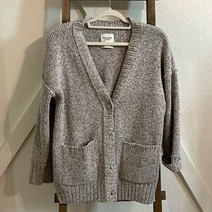 Abercrombie & Fitch Grey Marble Chunky Knit Cardigan